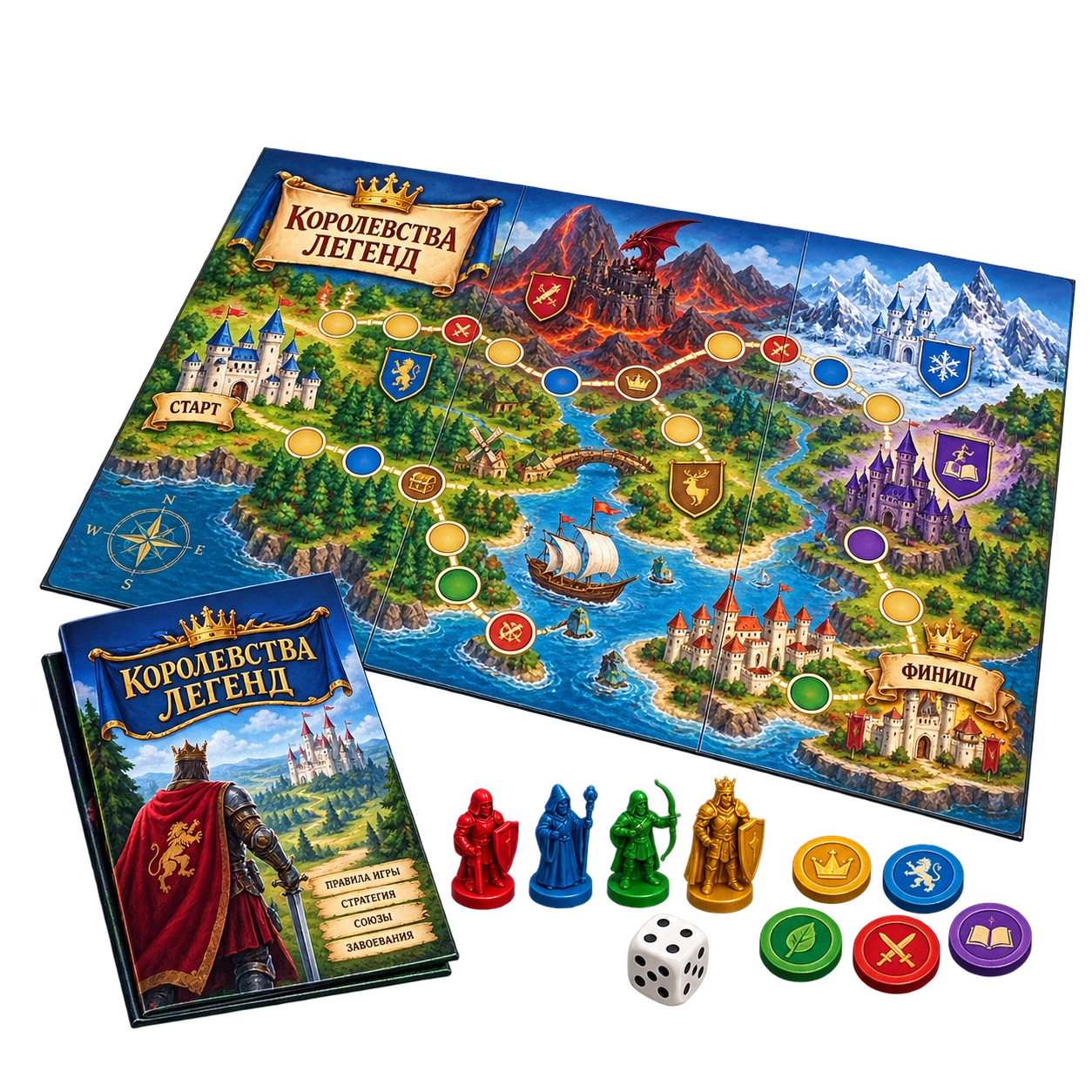 Игровые поля с биговкой и фальцовкой — вид 2